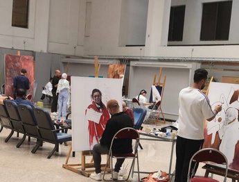 کارگاه «همبستگی با غزه در قاب نقاشی» در حوزه هنری