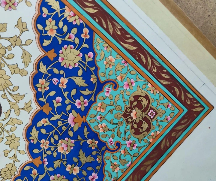 گالری آثار تذهیب مریم نیکروز از ایران