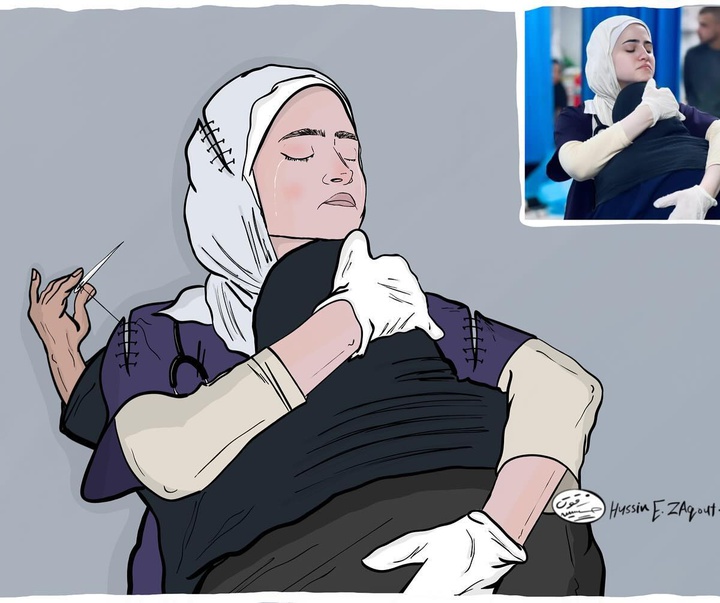 گالری آثار تصویرسازی حسین زقوت از فلسطین
