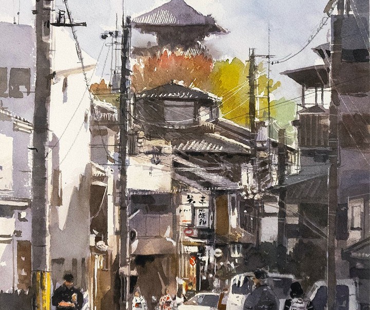 گالری آثار آبرنگ ماساتو واتانابه از ژاپن