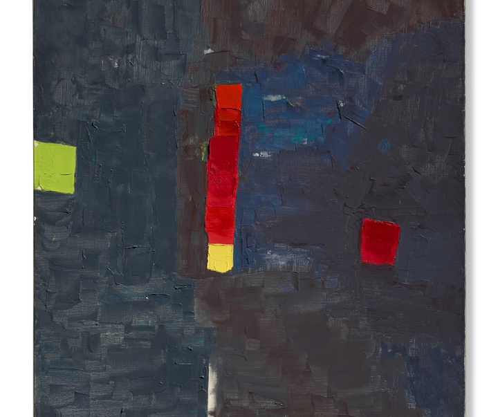 گالری نقاشی‌های انتزاعی اتل عدنان هنرمند لبنانی آمریکایی