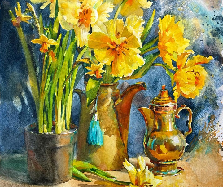 گالری آثار نقاشی های آبرنگ سمیرا یانوشکووا از اوکراین