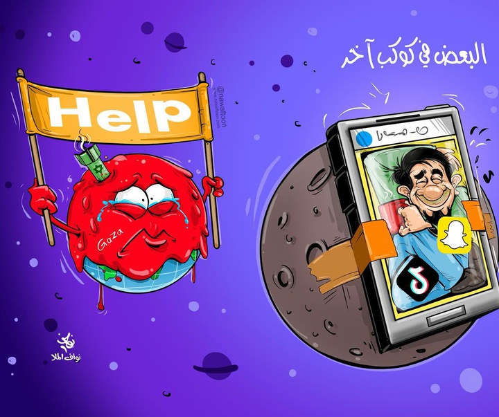 گالری آثار کارتون نواف الملا از بحرین