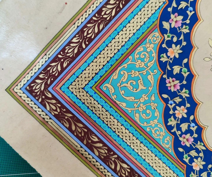 گالری آثار تذهیب مریم نیکروز از ایران