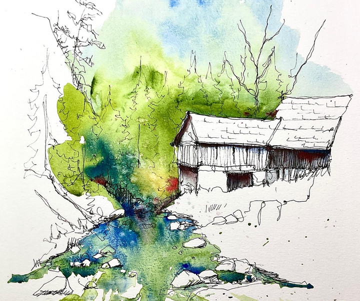 گالری نقاشی های آبرنگ والری مافریکا از فرانسه