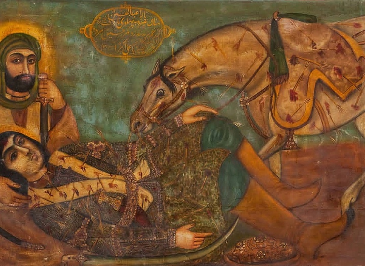 «عاشورا» در نقاشی‌های قهوه‌خانه‌ای + تصاویر