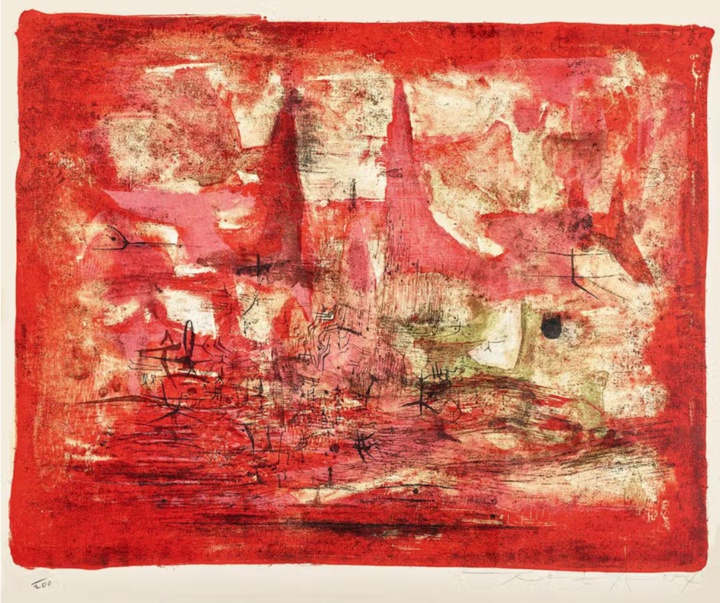 گالری آثار نقاشی زاوو ووکی هنرمند چینی فرانسوی