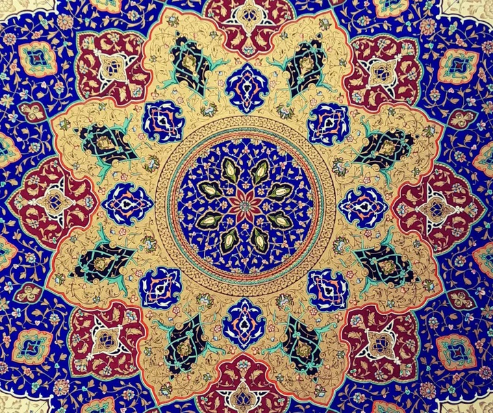 گالری آثار گل و مرغ و تذهیب حمیده زارع دار از ایران