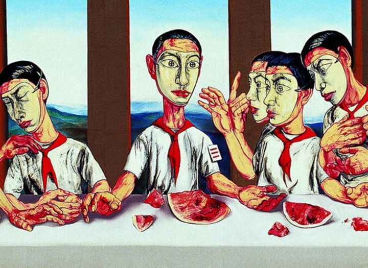 گالری آثار نقاشی زنگ فنژی از چین