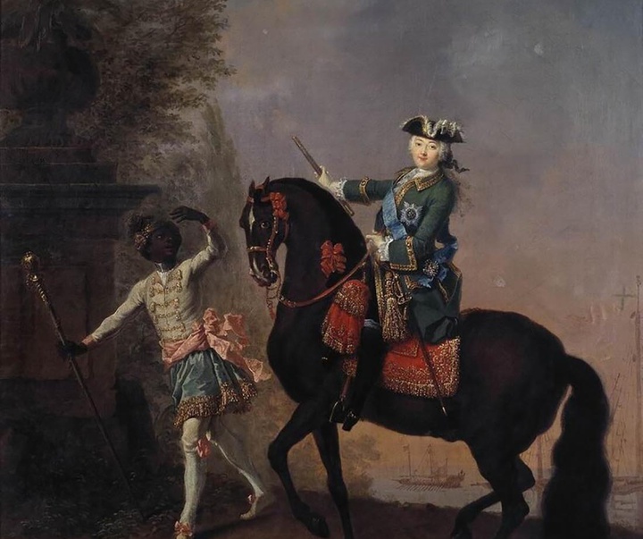 georg christoph grooth the empress elizabeth of russia on horse