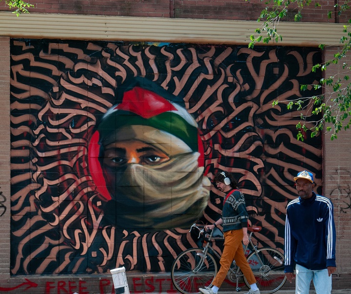گالری آثار هنر خیابانی درباره غزه در سراسر جهان