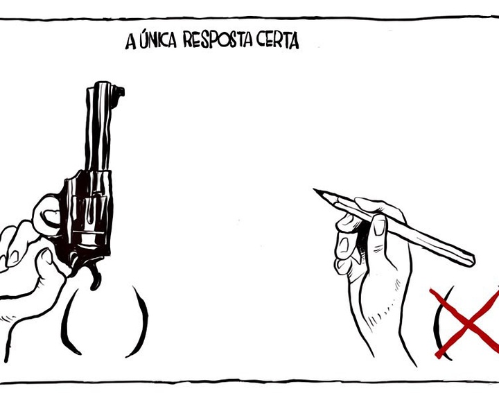 گالری آثار کارتون و کاریکاتور از کلبر سالس از برزیل
