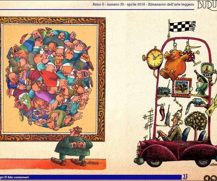 گالری آثار کارتون لیدو کونتموری از ایتالیا