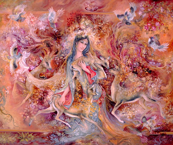 گالری آثار نگارگری محمود فرشچیان
