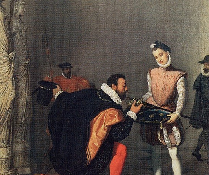 don pedro de tolede kissing the sword of henry iv 1820 by jea