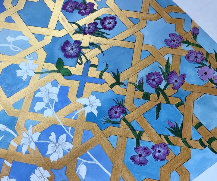 گالری آثار تذهیب امیلی واشنگتن از انگلیس