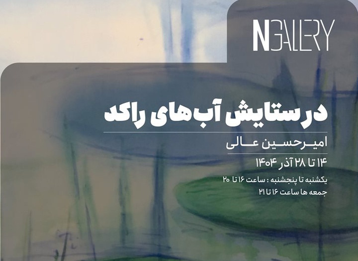 در ستایش آب‌های راکد، نقاشی های امیرحسین عالی در گالری اِن