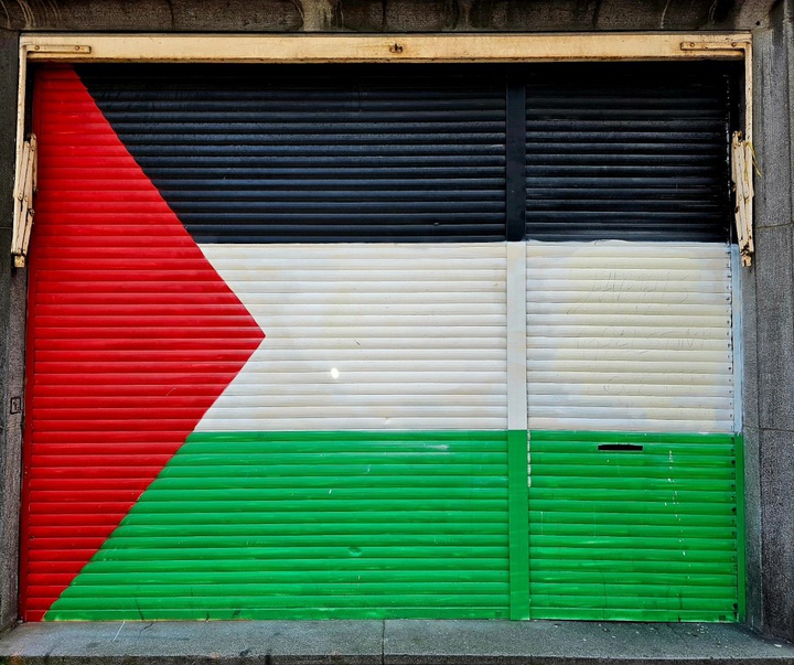 گالری نقاشی‌های خیابانی با موضوع فلسطین