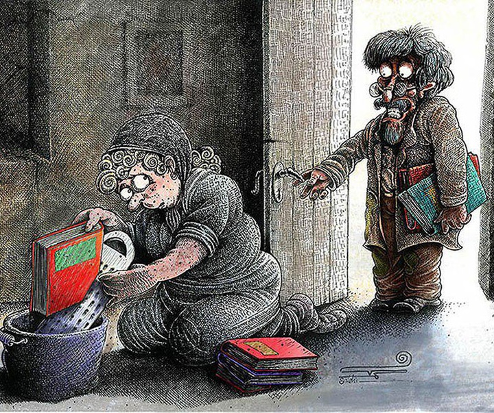 گالری کارتون‌های عماد صالحی از ایران