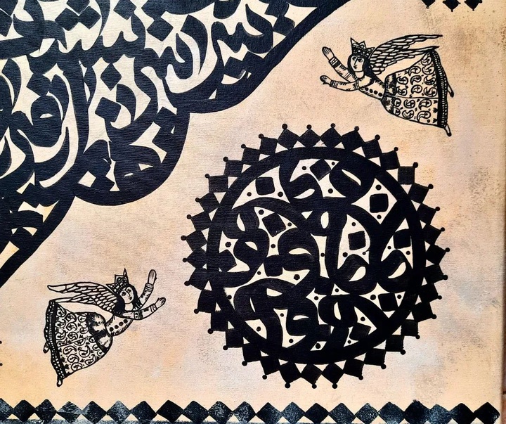 گالری آثار نقاشیخط نسترن مختاری از ایران
