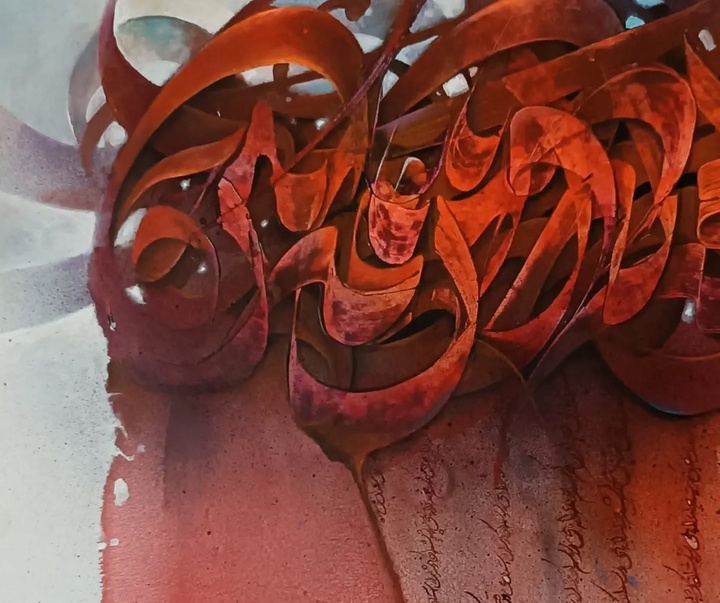 کالری آثار خوشنویسی و نقاشیخط مهدی زمانی از ایران