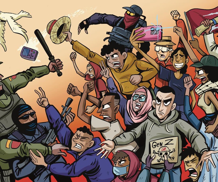 گالری آثار کارتون و کاریکاتور لاتراش یاسین از فرانسه