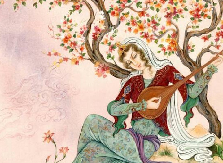 گالری آثار نگارگری و گل و مرغ جواد نقش‌آفرین از ایران