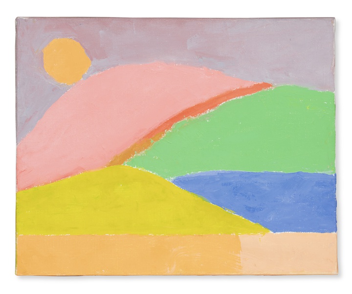 گالری نقاشی‌های انتزاعی اتل عدنان هنرمند لبنانی آمریکایی