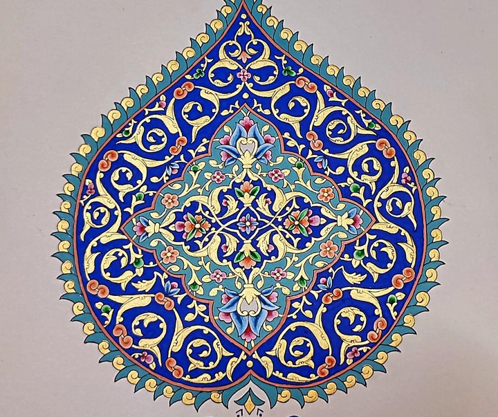 گالری آثار تذهیب مریم نیکروز از ایران