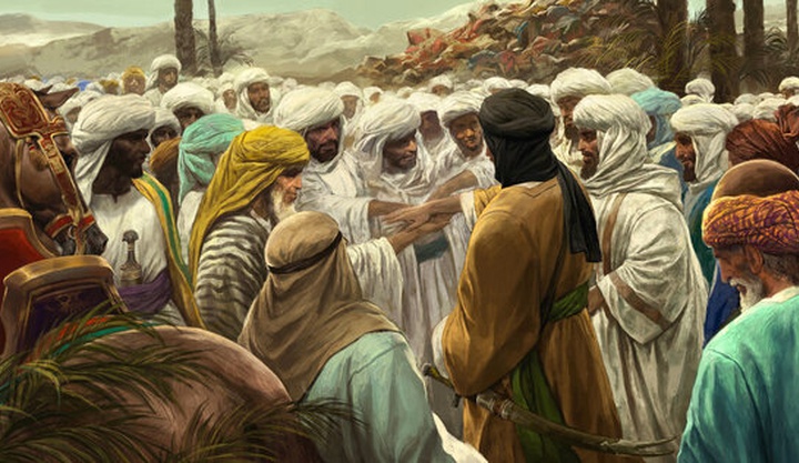 نصب دیوارنگاره غدیر در آستان مقدس علوی
