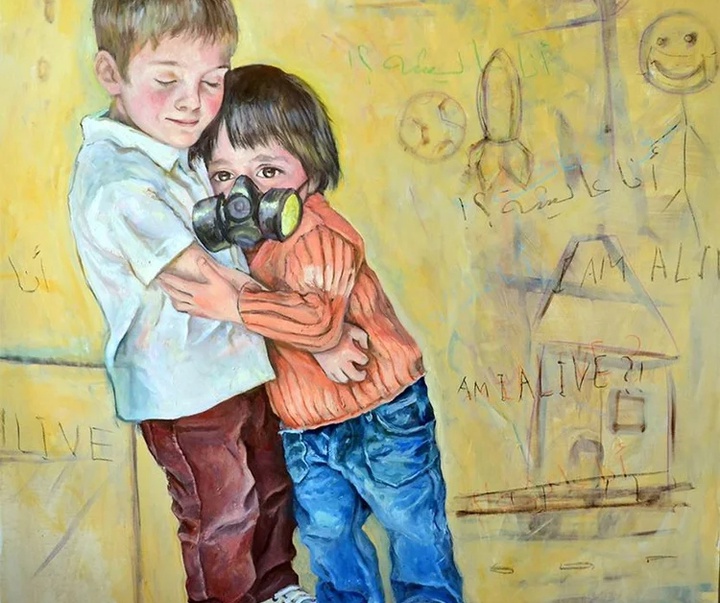 گالری نقاشی‌های عبدالله عمری از سوریه