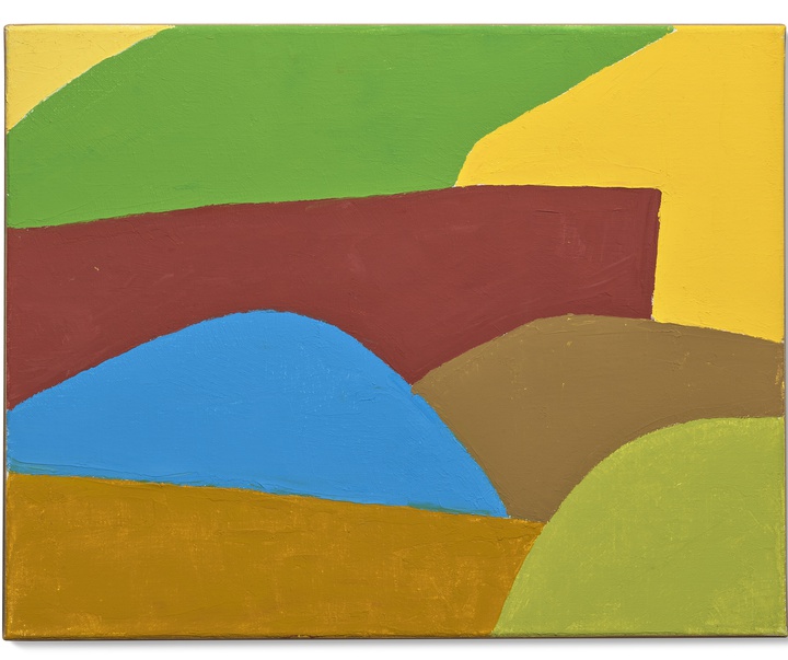 گالری نقاشی‌های انتزاعی اتل عدنان هنرمند لبنانی آمریکایی