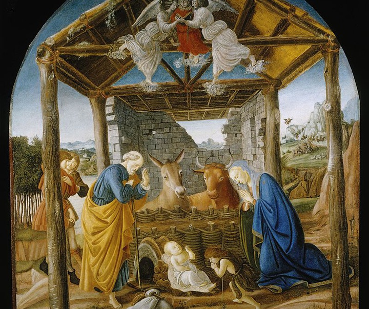 nativity of jesus by botticelli