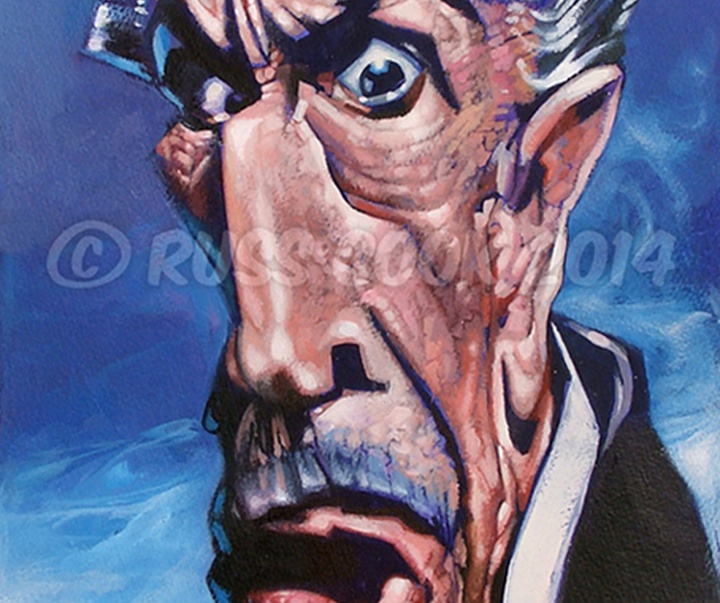 vincent price painting caricature russ cook painting acrylic dra