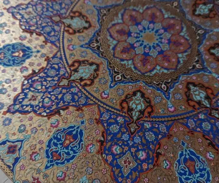 گالری آثار گل و مرغ و تذهیب شهلا قاضی زاده از ایران