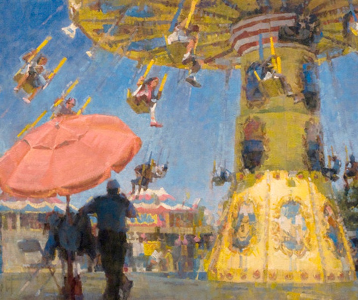 گالری آثار نقاشی رنگ روغن جیمز کراندال از آمریکا