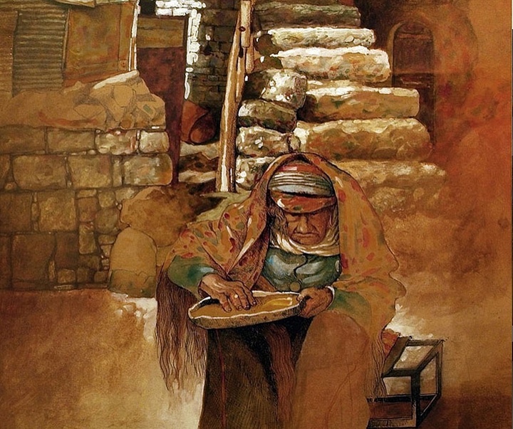 گالری آثار نقاشی سليمان منصور از فلسطین