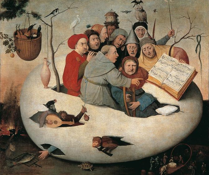 concert in the egg follower of hieronymus bosch