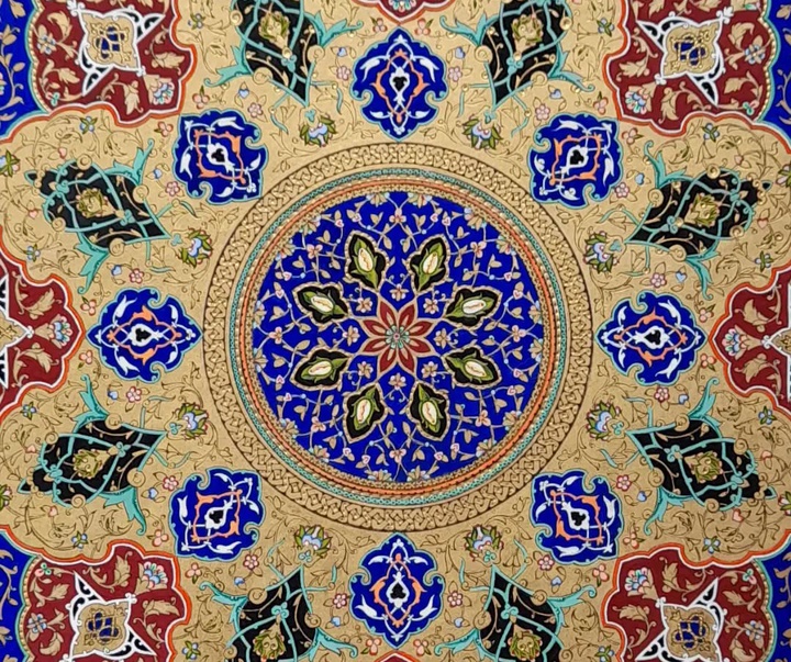 گالری آثار گل و مرغ و تذهیب حمیده زارع دار از ایران