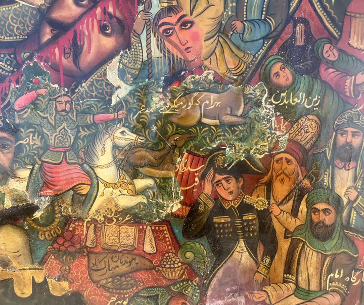 گالری نقاشی های نو قهوه خانه ای مهدی طالعی‌نیا از ایران