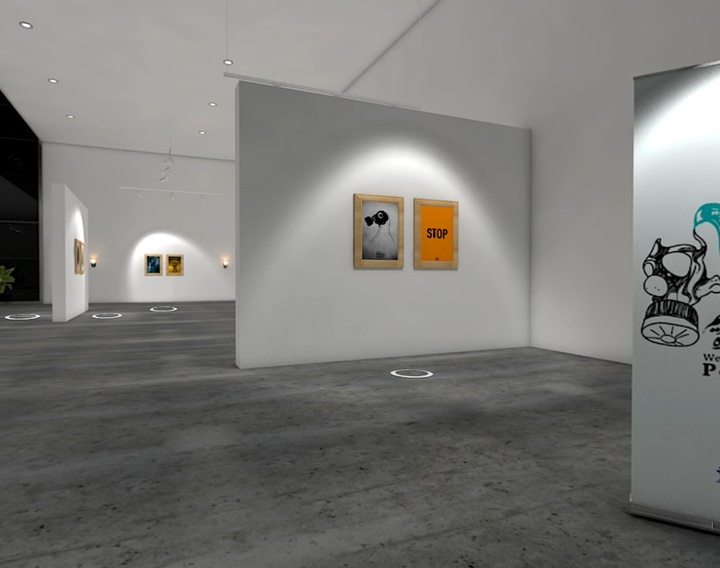 نمایشگاه مجازی «در کنار صلح ایستاده‌ایم» حوزه هنری دیجیتال