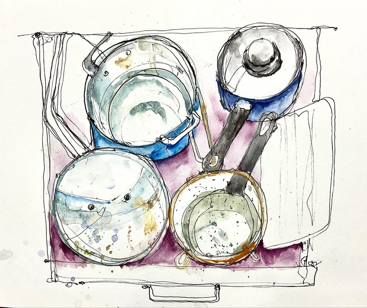 گالری نقاشی های آبرنگ والری مافریکا از فرانسه