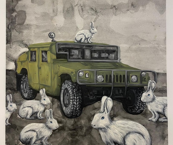 گالری نقاشی های ابراهیم جوابره از فلسطین