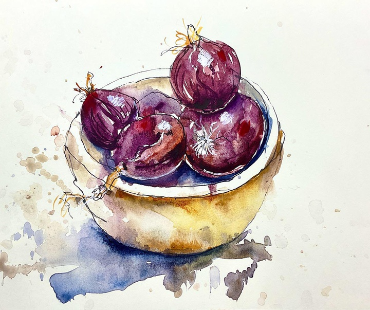 گالری نقاشی های آبرنگ والری مافریکا از فرانسه