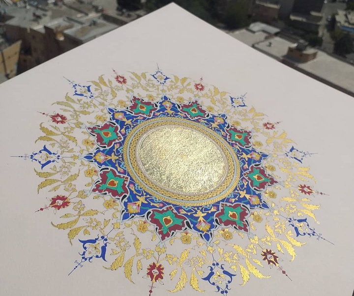 گالری آثار تذهیب گلاله خالدی از ایران