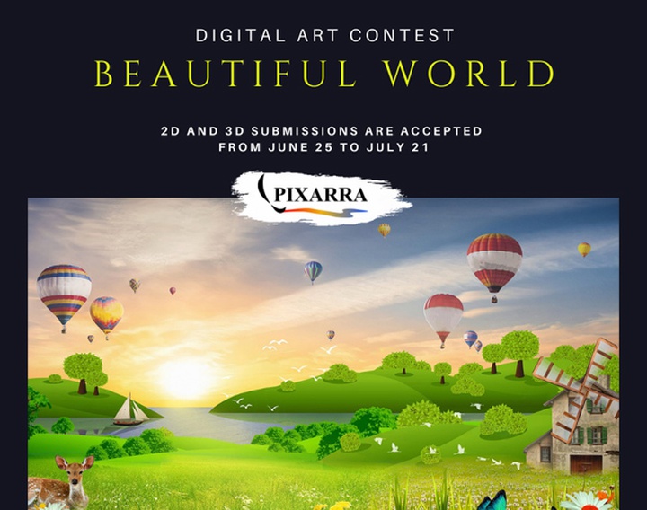 فراخوان رقابت دیجیتال آرت  beautiful world 2022