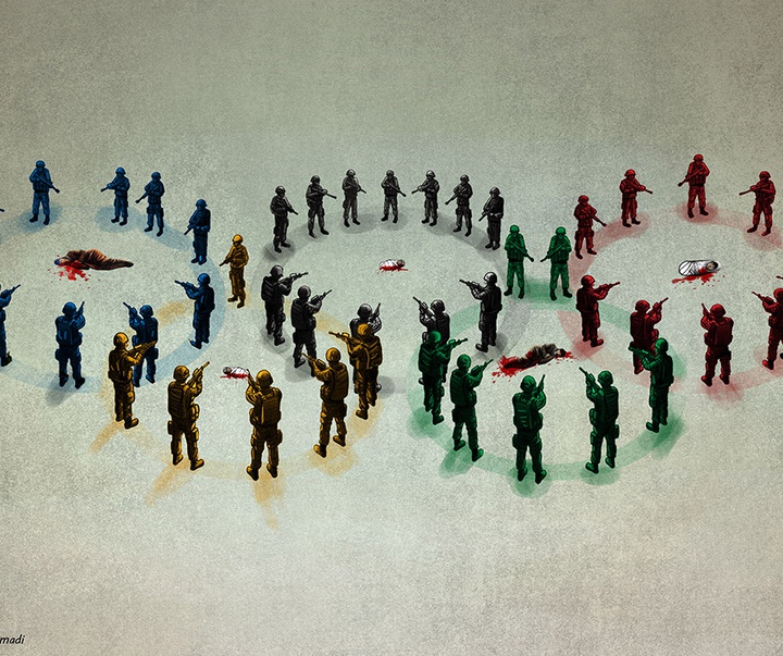 گالری آثار مسابقه بین‌المللی کارتون بایکوت نسل کشی 2024 - بخش سوم