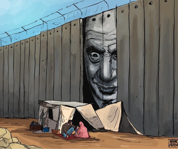 گالری آثار کارتون محمود عباس از فلسطین