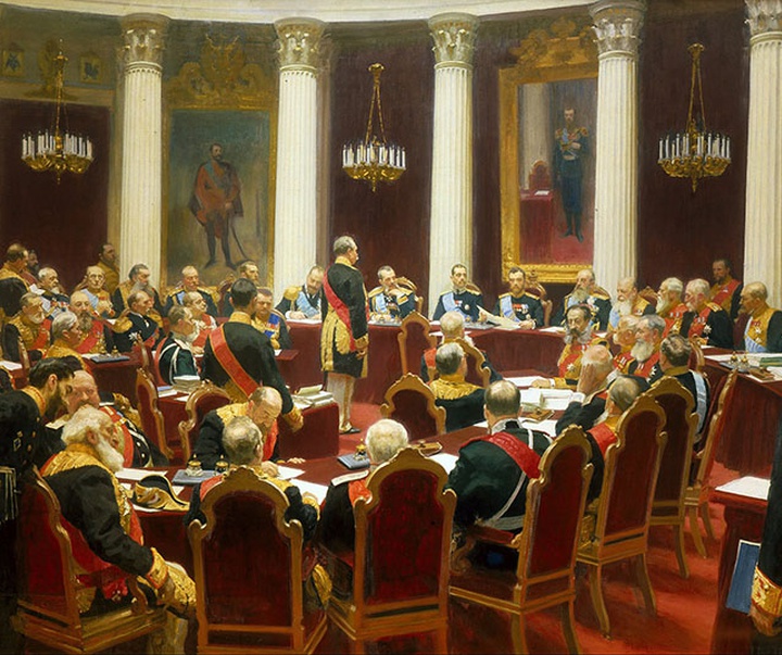 px ilya repin   ceremonial sitting of the state council on