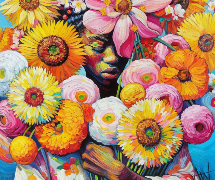 گالری آثار نقاشی انجی رایت از بریتانیا